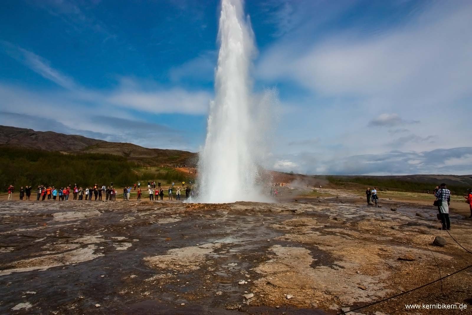 Kreuzfahrt 2013 – 5. Tag: Geysir in Island